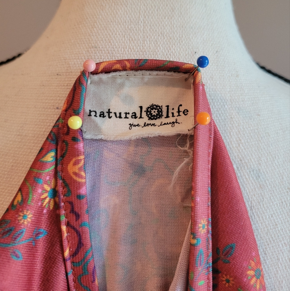 NATURAL LIFE Red Paisley Mini Dress - Picture 4 of 4